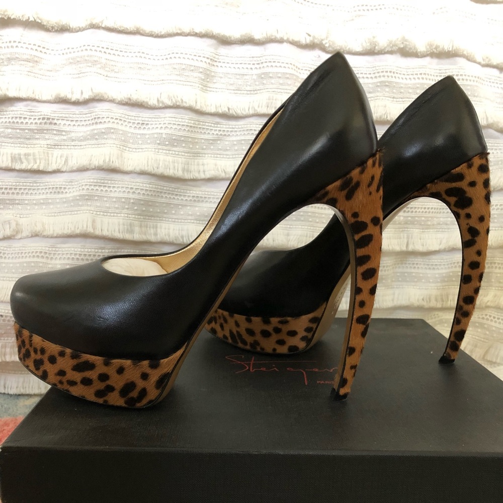 Walter Steiger platform curved heels, 39